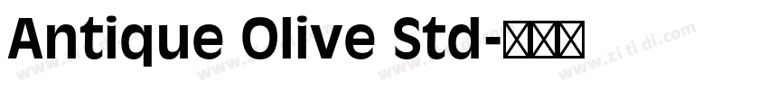 Antique Olive Std字体转换